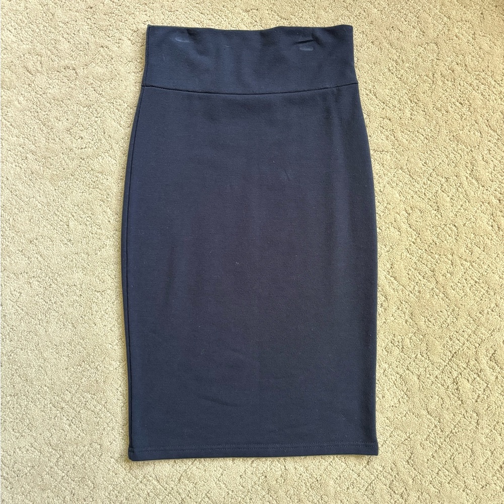 Navy Blue Pencil Skirt small